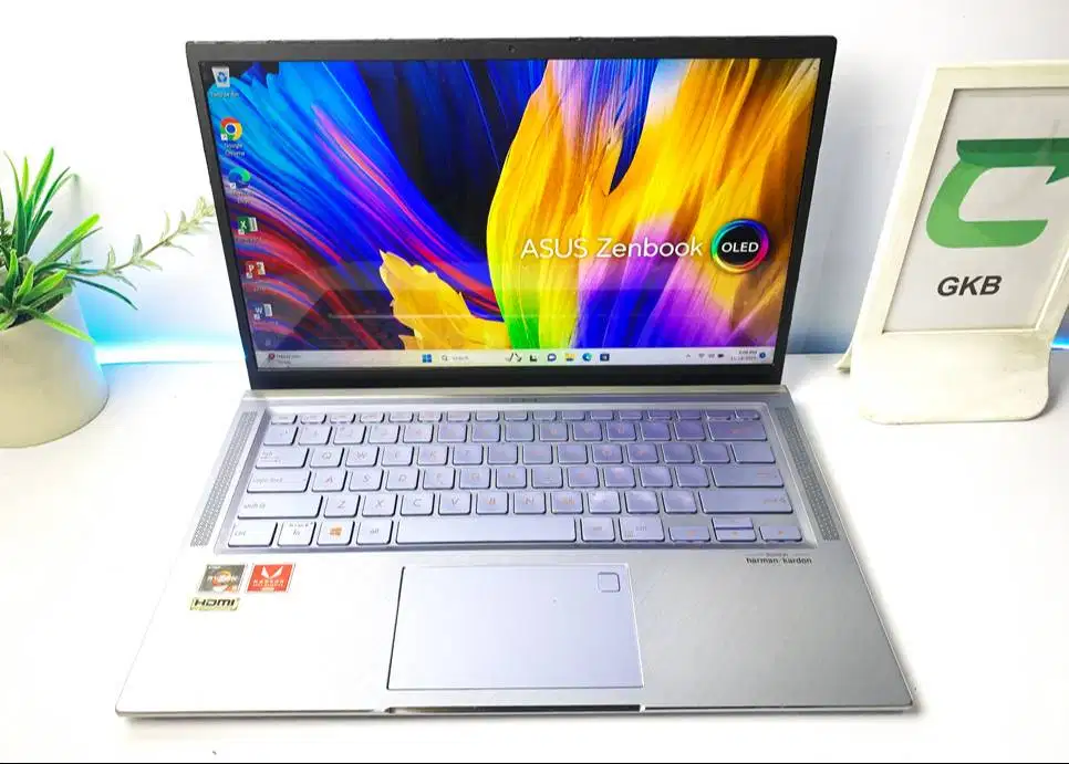 Laptop Asus Zenbook Ryzen 5 VGA 2gb FHD IPS Bodi Slim Full aluminium k