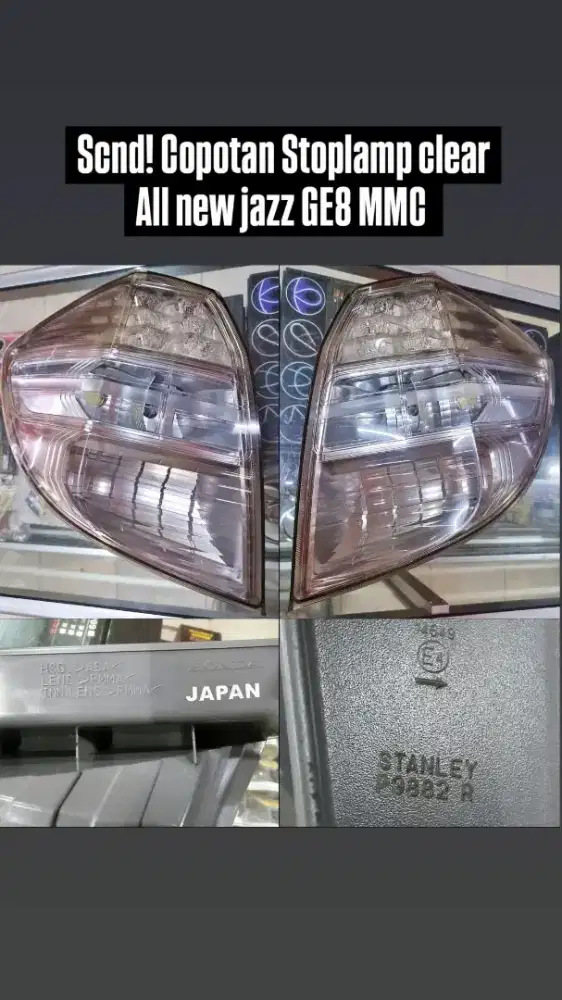 Stoplamp Honda Jazz GE8 MMC Clear Smoke