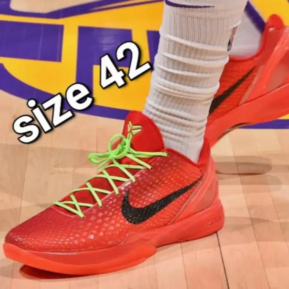 Sepatu basket nike kobe 6 protro reverse grinch