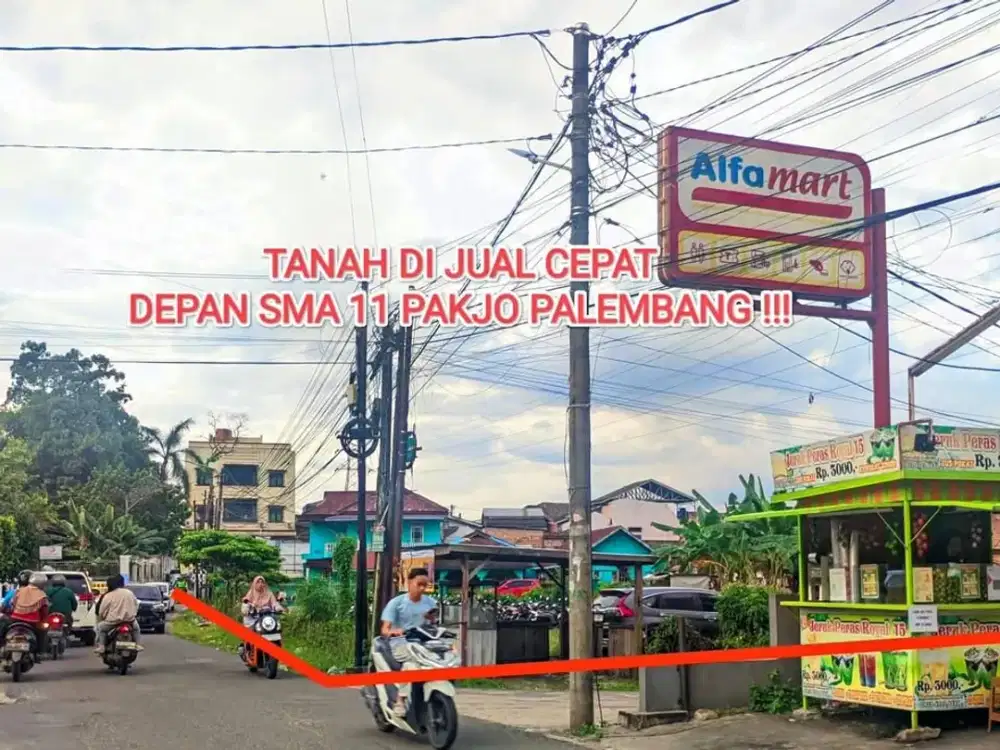 DIJUAL TANAH PAKJO DEKAT MAN 3 PALEMBANG