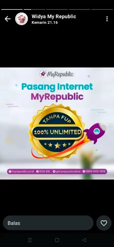 Promo pemasangan internet myrepublic WiFi Myrepublic