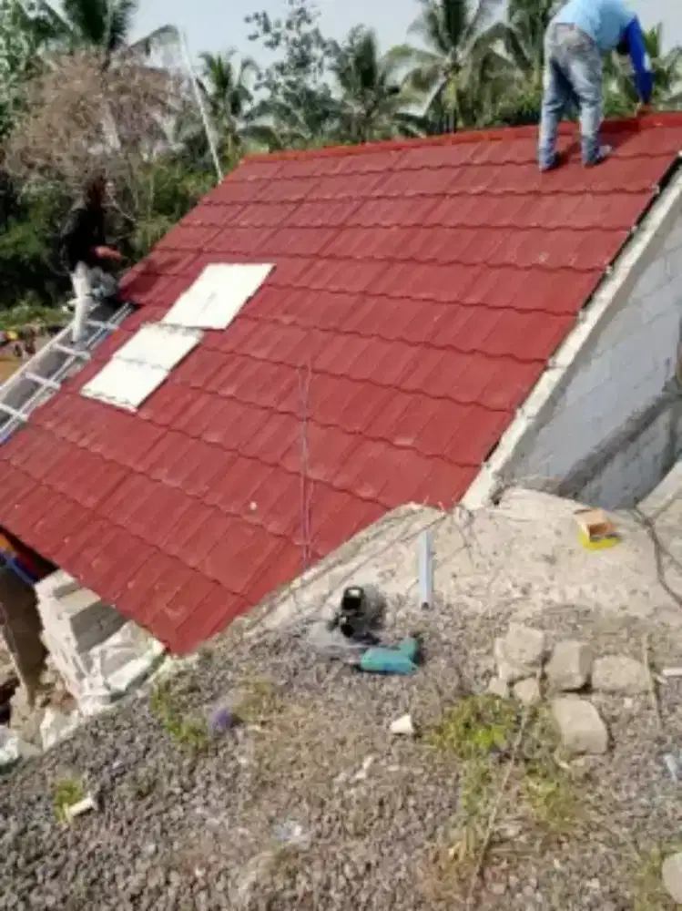 tuKang perBaiKan aTap bocOr RanGka baJa rinGan terPasAng reNovAsi