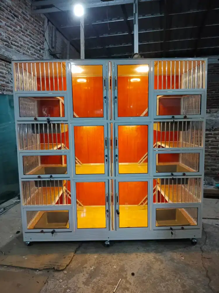 Kandang Kucing aluminium gratis ongkir