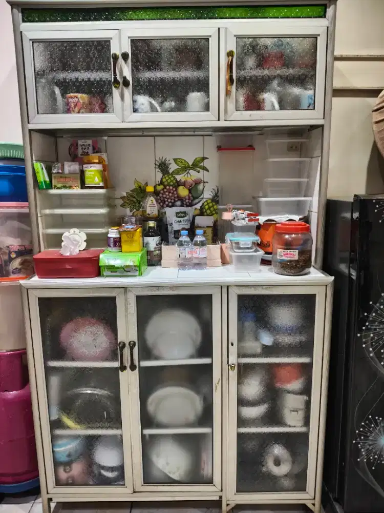 Rak piring 3 pintu aluminium