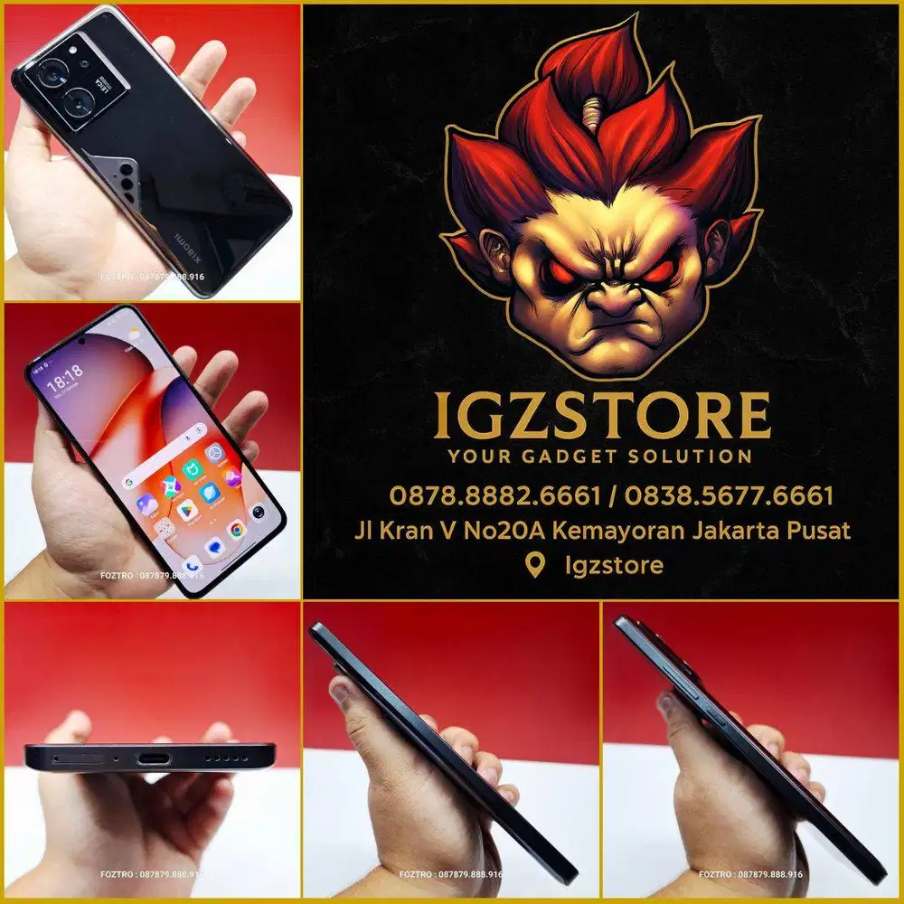 Xiaomi 13T 12/256GB Black Resmi Like New 100% No Minus