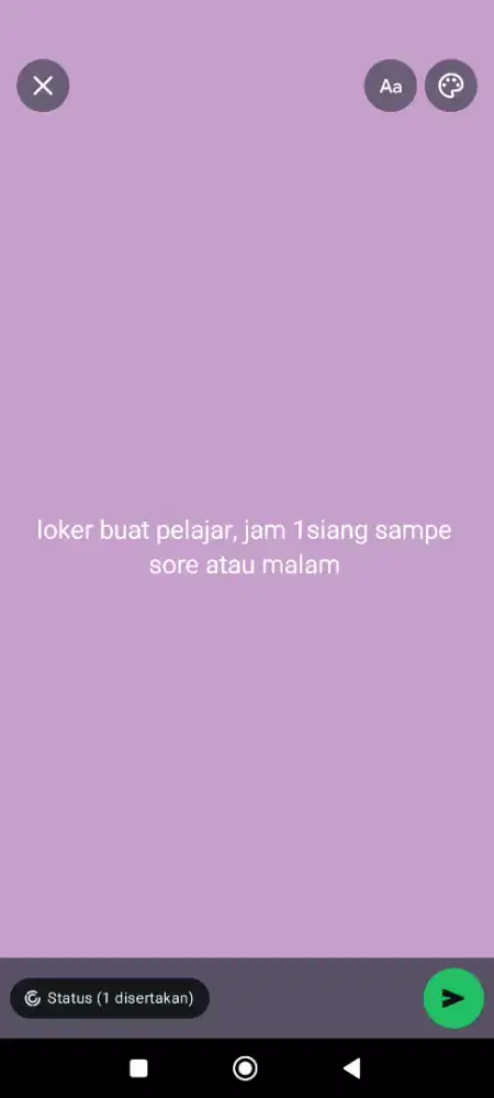 cari pekerjaan part time untuk tambah tambahan uang.