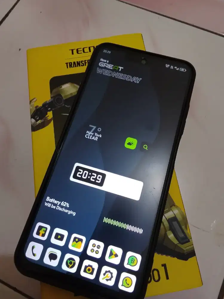 Jual hp Tecno spark Go1.Fullset.