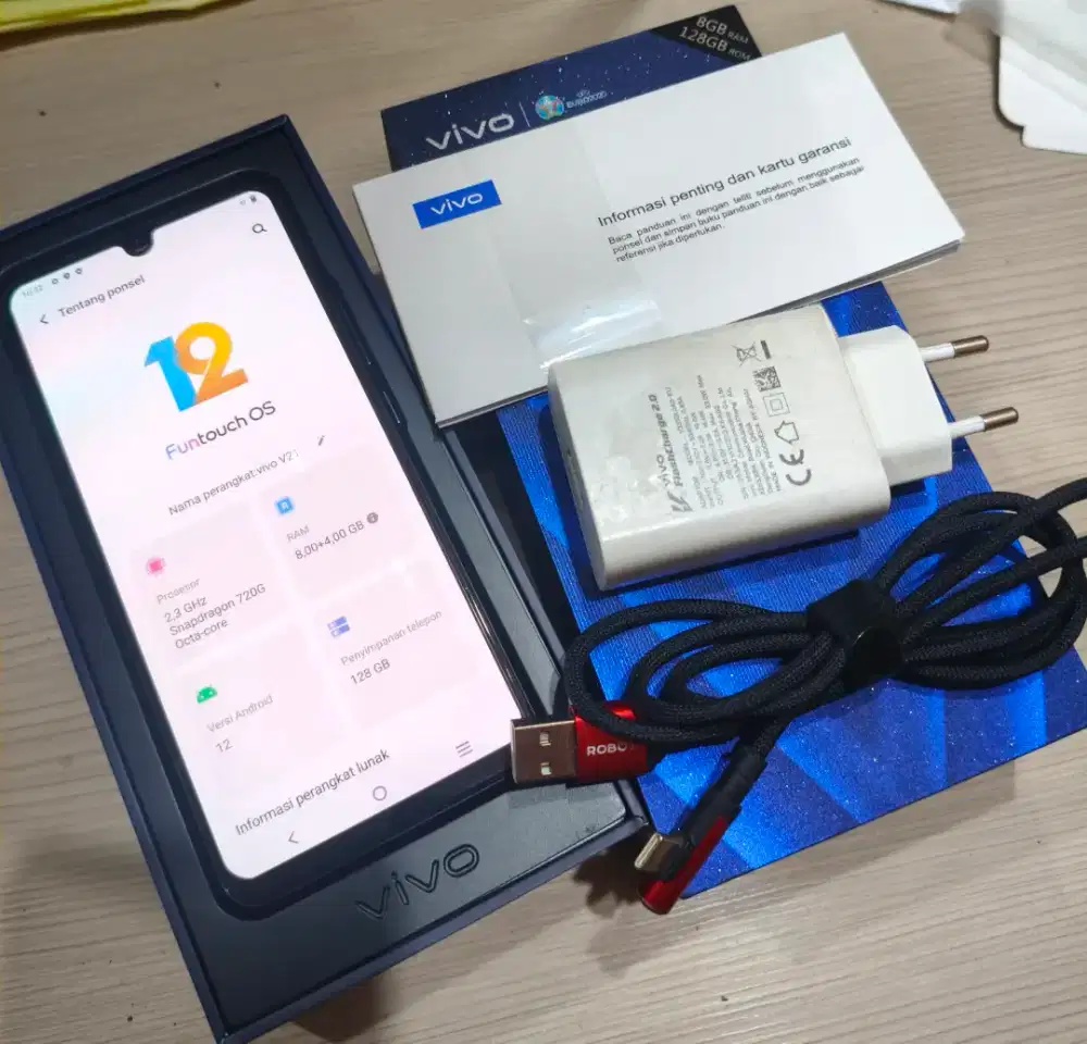 Vivo V21 4G Ram 8GB + 4GB, Rom 128GB