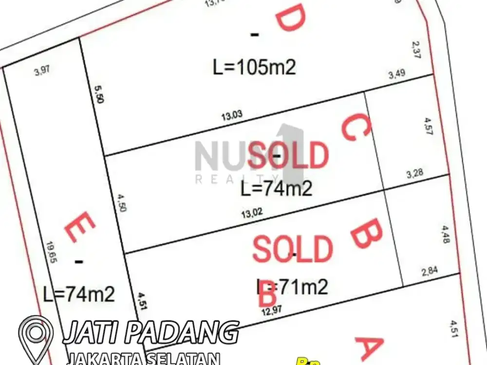 Dijual Tanah Kavling Siap Bangun di Jatipadang Pasar Minggu Jakarta Selatan