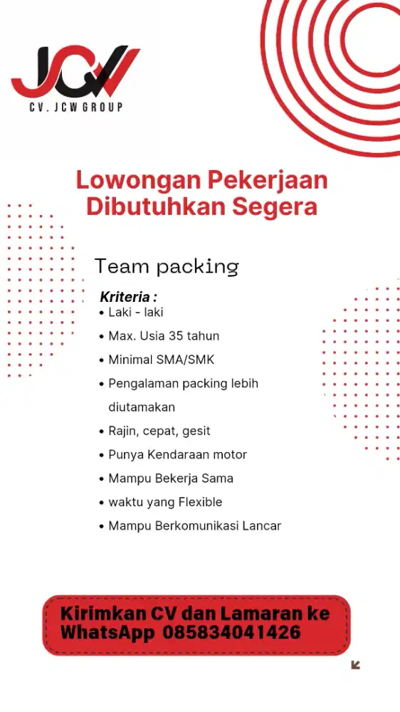 Loker urgent yaaa..