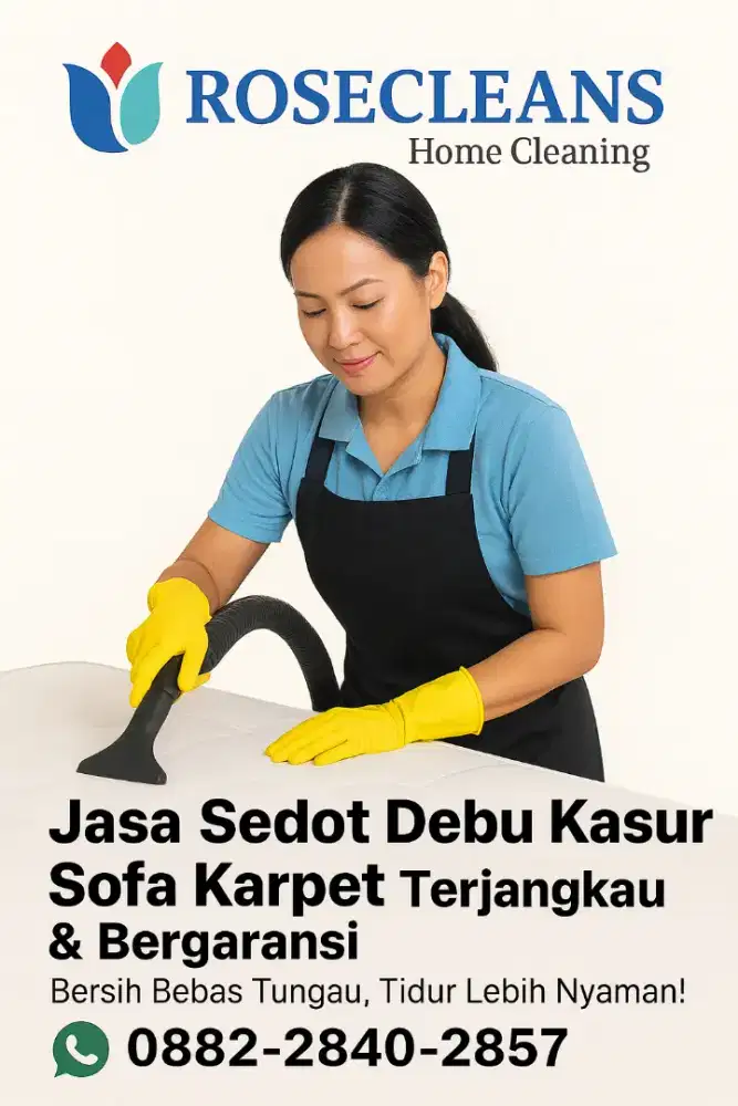 Jasa Sedot Debu & Cuci Kasur Sofa Karpet Bergaransi
