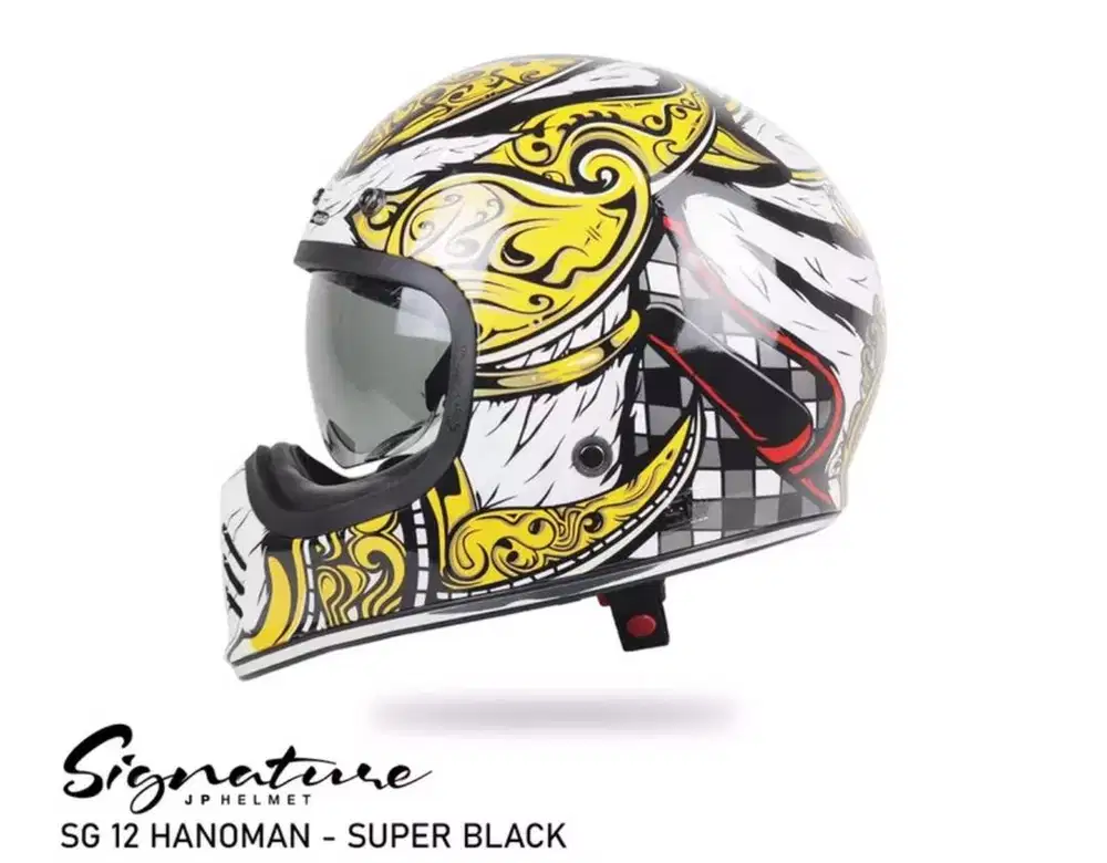 HELMET SUPER BLACK HANOMAN!!
