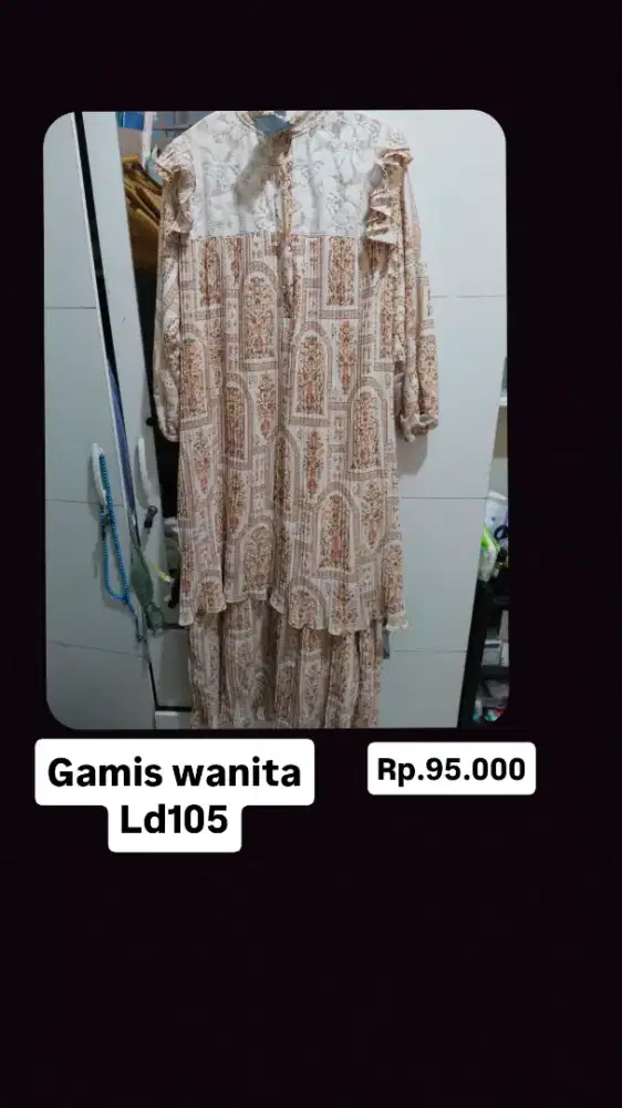 Gamis wanita cantik masi baru