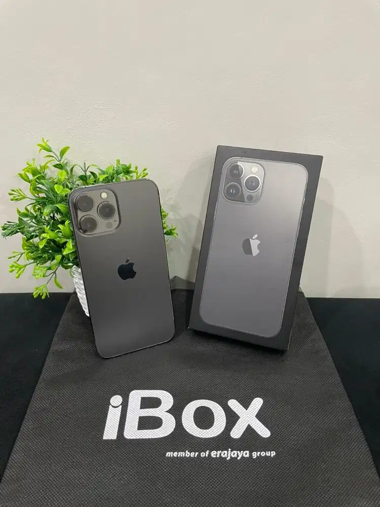 IPhone 13 ProMax 256GB iBox Graphite mulus Fullset Ori BH 100% Permane