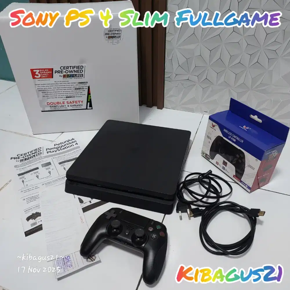Ps4 slim sony ps 4 slim HD 1TB Fullgame
