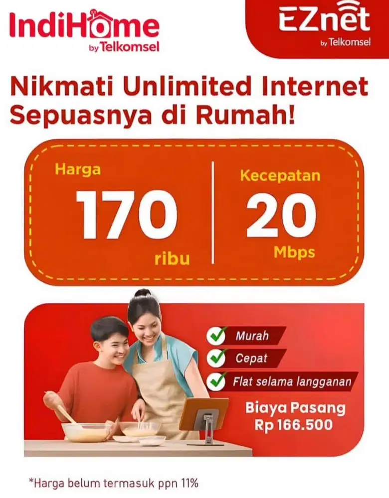 JASA PASANG LAYANAN WIFI INDIHOME