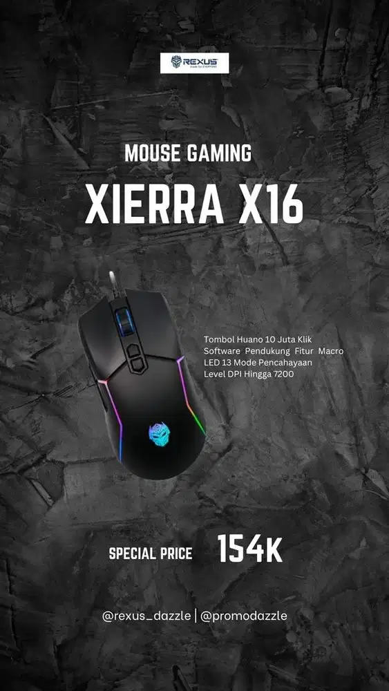 Rexus Mouse wired xierra X16