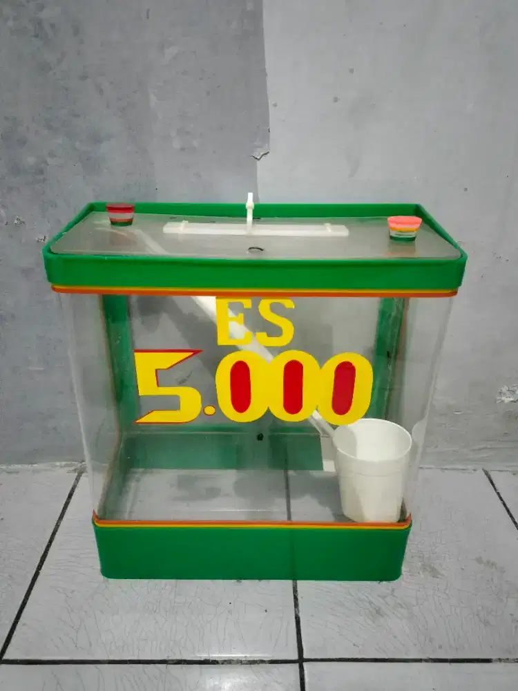 Jual akuarium es buah/kelapa 25L