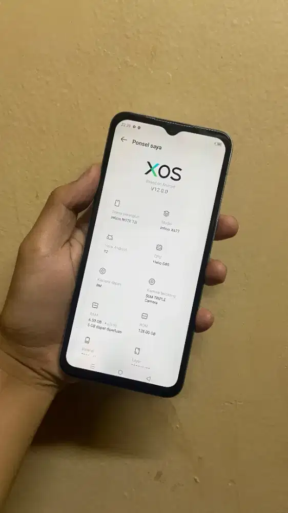 infinix note 12 ram 6+5/128