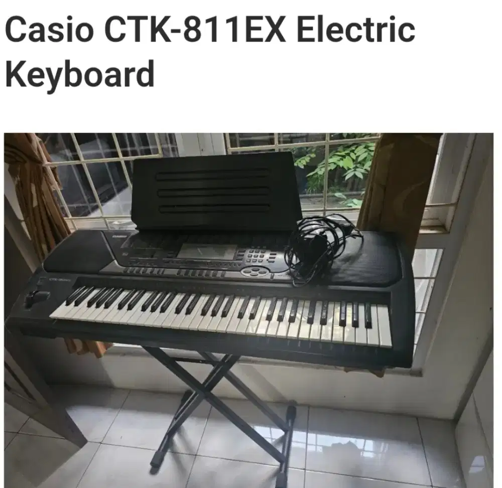 Murah keyboard Casio ctk 811 masih bagus normal ada kursi nya jg