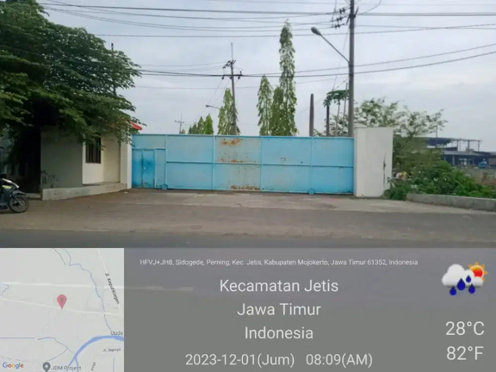 Dijual Lahan Bekas Pabrik 0 Jalan Raya Mojokerto — Harga Turun 55M