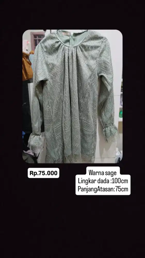 Baju atasan brukat wanita