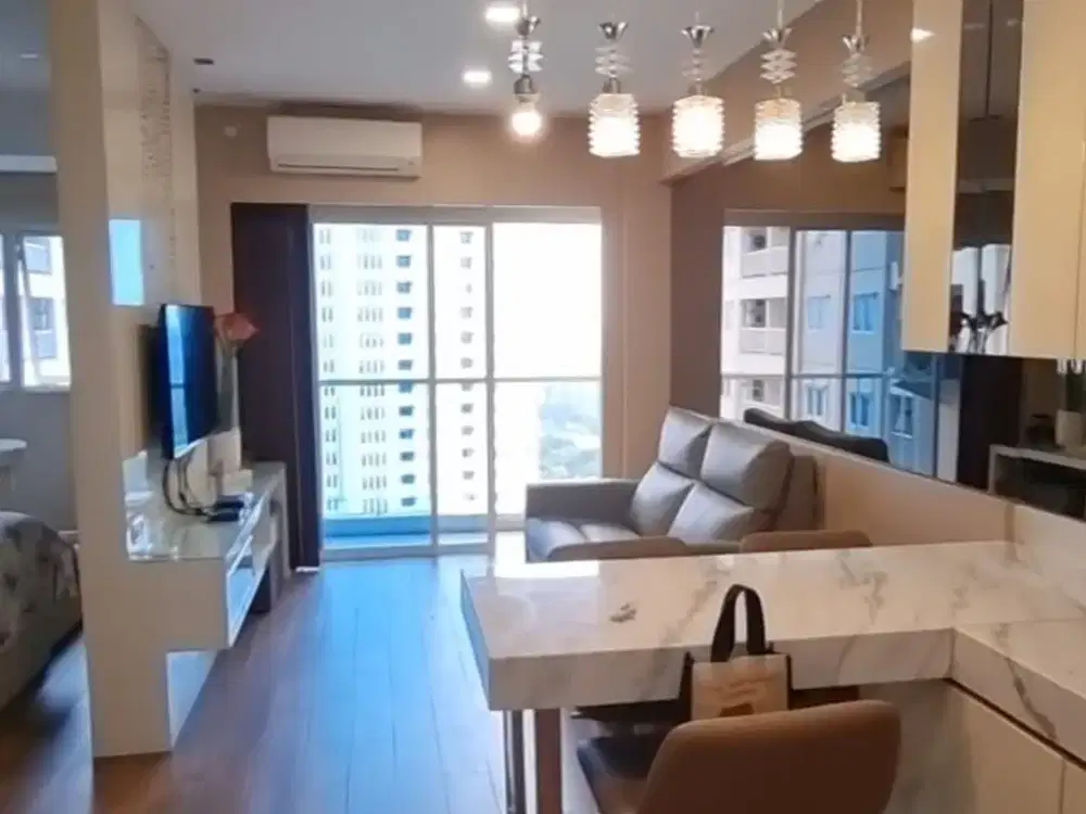 Disewakan Apartemen Puncak Bukit Golf Tower B LT20 2 Kamar Jadi 1 Minimalis Bagus