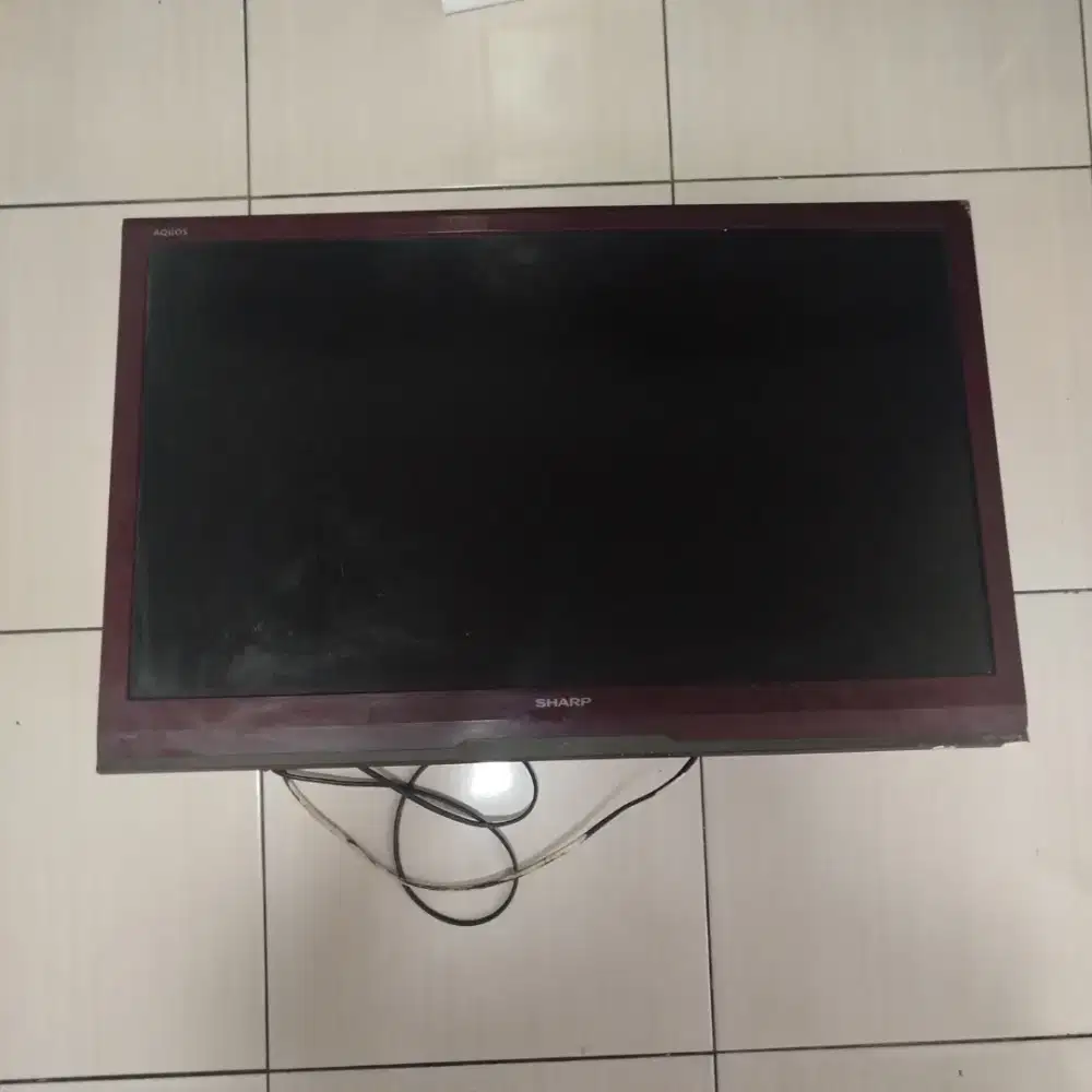 JUAL MURAH TV LED LCD SHARP AQUOS 32 INCH KONDISI MATI TOTAL