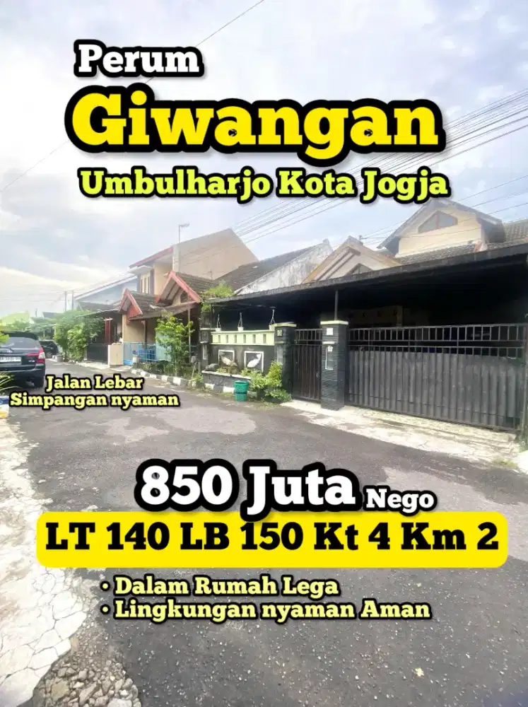Jual Rumah di Giwangan Yogyakarta