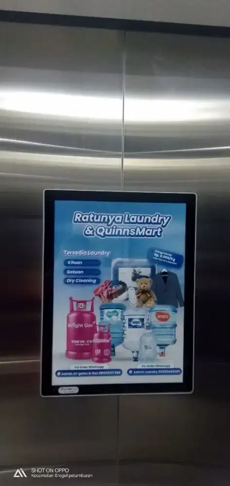 Lowongan kurir laundru,air galon & gas