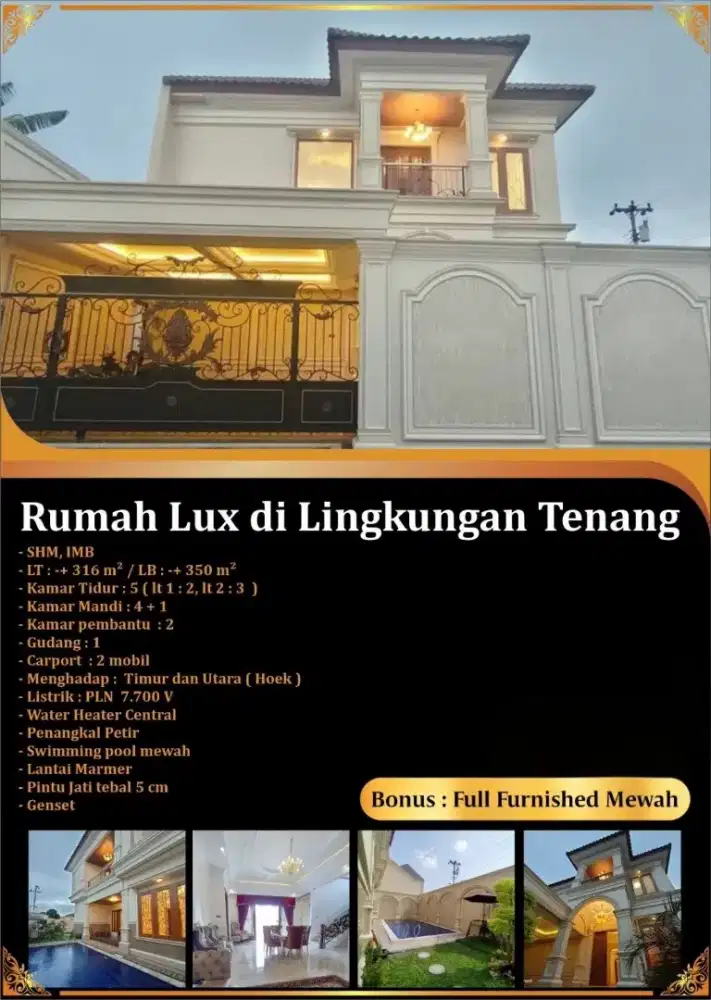 Jual Rumah Mewah di Tegalrejo Yogyakarta