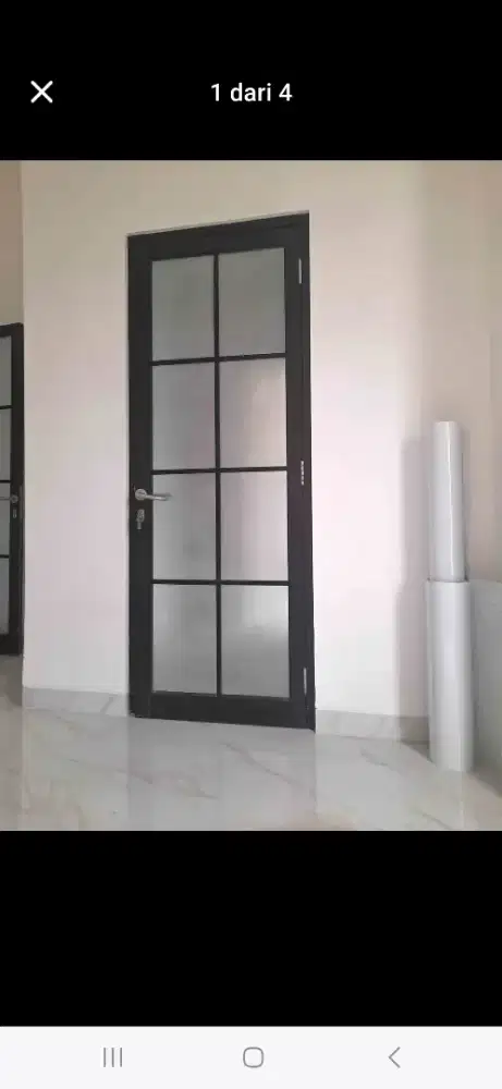Jual kusen pintu satu dan pintu dua dari bahan aluminium dan kayu