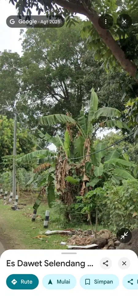 Jual tanah panjang 6 meter lebar 7meter Dukuhwidara