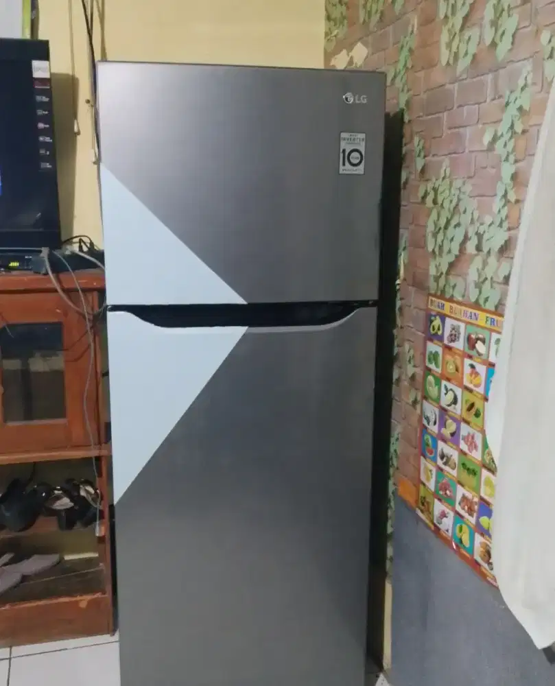 kulkas LG 2 pintu hemat listrik inverter normal banget