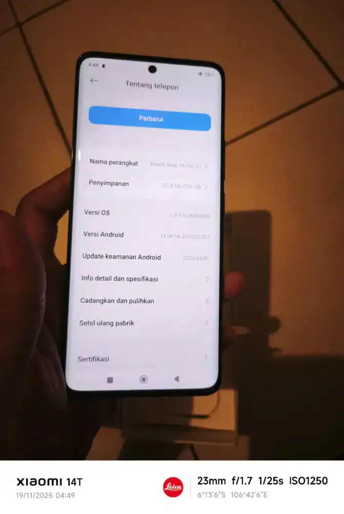 Redmi note 14 pro 5G 8/256