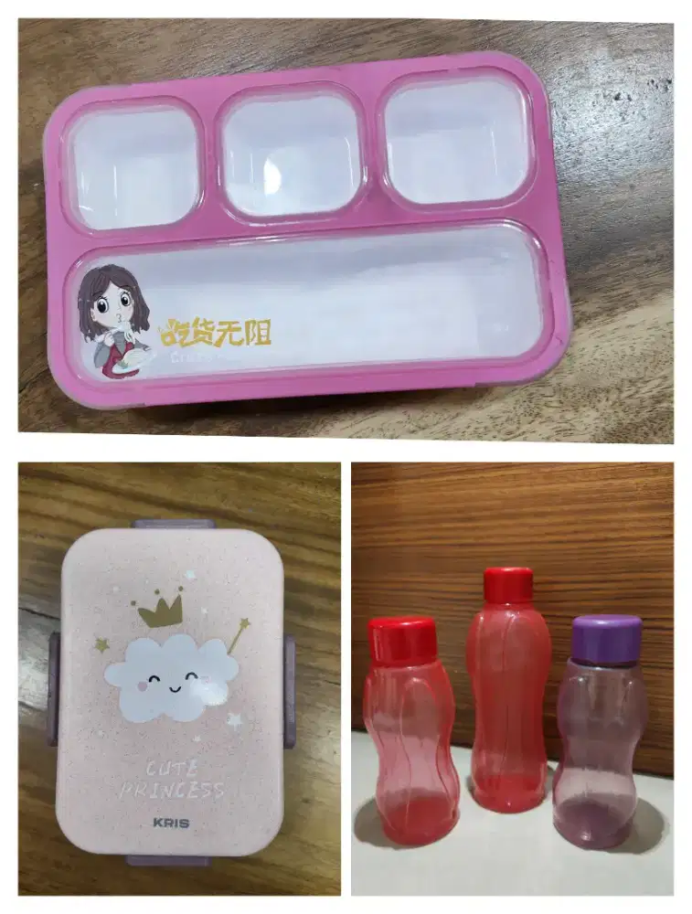 Tempat bekal dan botol minum