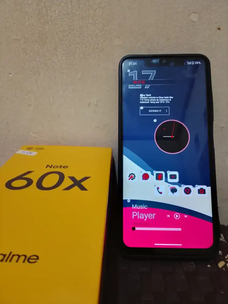 Realme note 60x.4+8/128