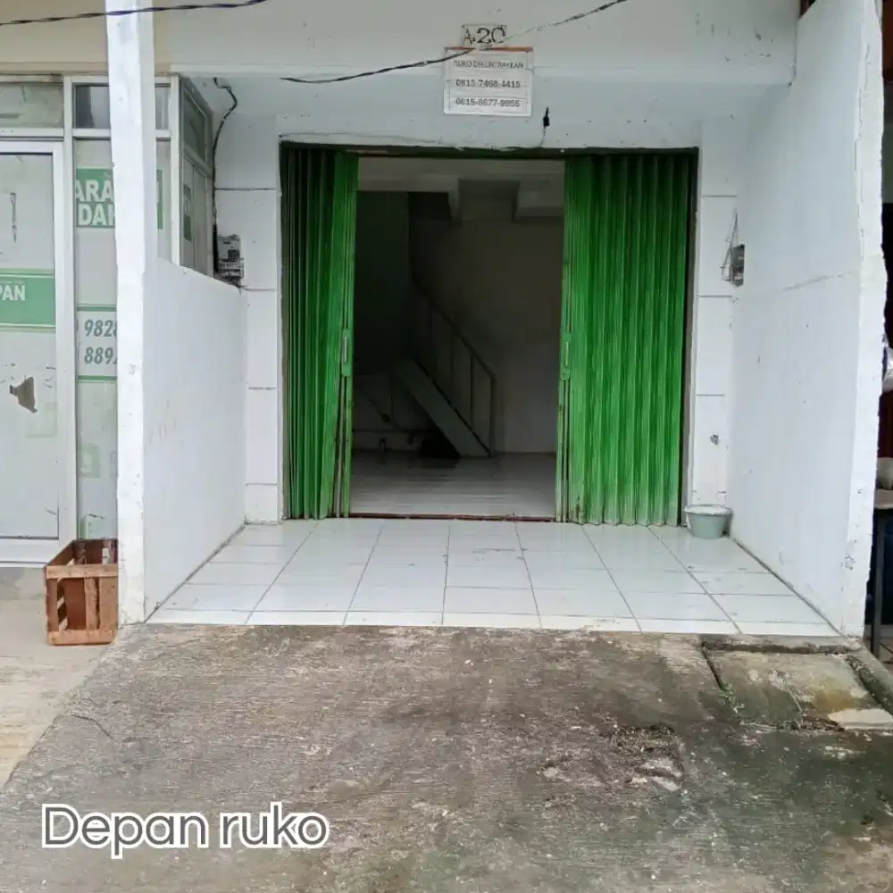 Disewakan Ruko dipasar Famili Harapan Indah