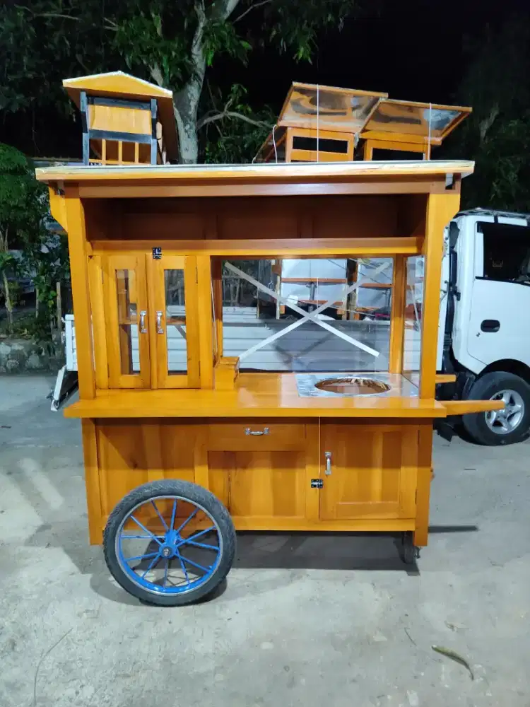 Gerobak Angkringan Bakso Mie Ayam PeceL Bubur Sate Martabak Ronde dlL