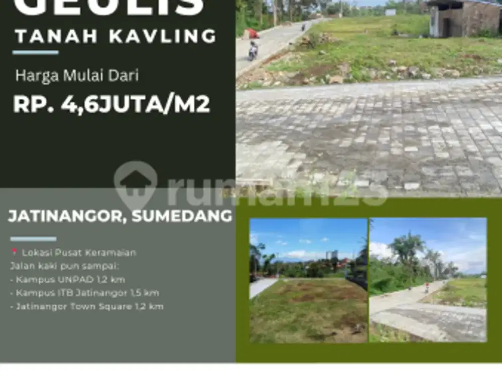 KAVLING CUAN! Profit Sewa Jelas, 5 Menit ke UNPAD/ITB. Investasi Paling Hot di Jatinangor