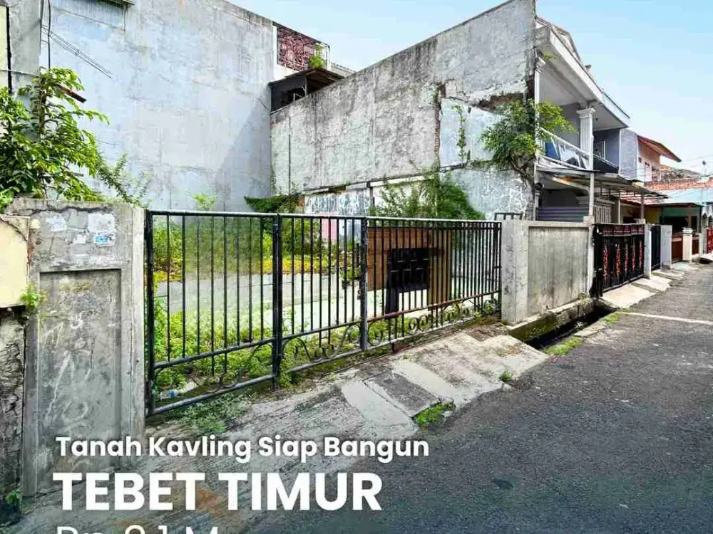 Dijual Kavling Siap Bangun Lokasi Strategis di Tebet