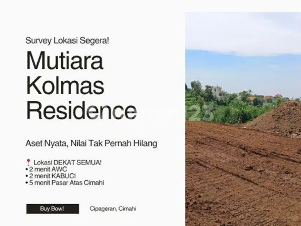 Promo Diskon Biaya Balik Nama! Hanya Berlaku untuk Pembelian Kavling Kolmas Sebelum Pukul 22:00 WIB