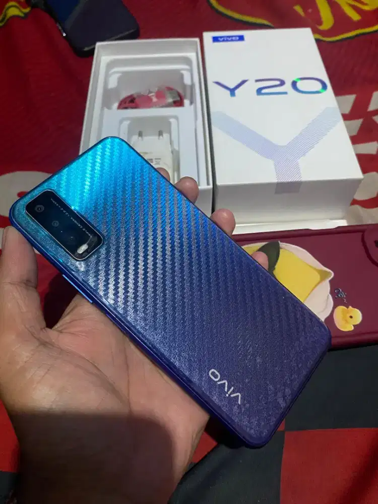 Vivo y20 3+3/64 gb fullset no minus jual harga pas net gan.