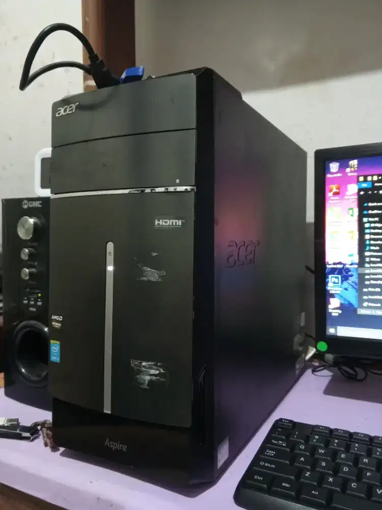 Pc cpu gaming acer / intel core i5 gen4 + ram 8gb (cpu only)