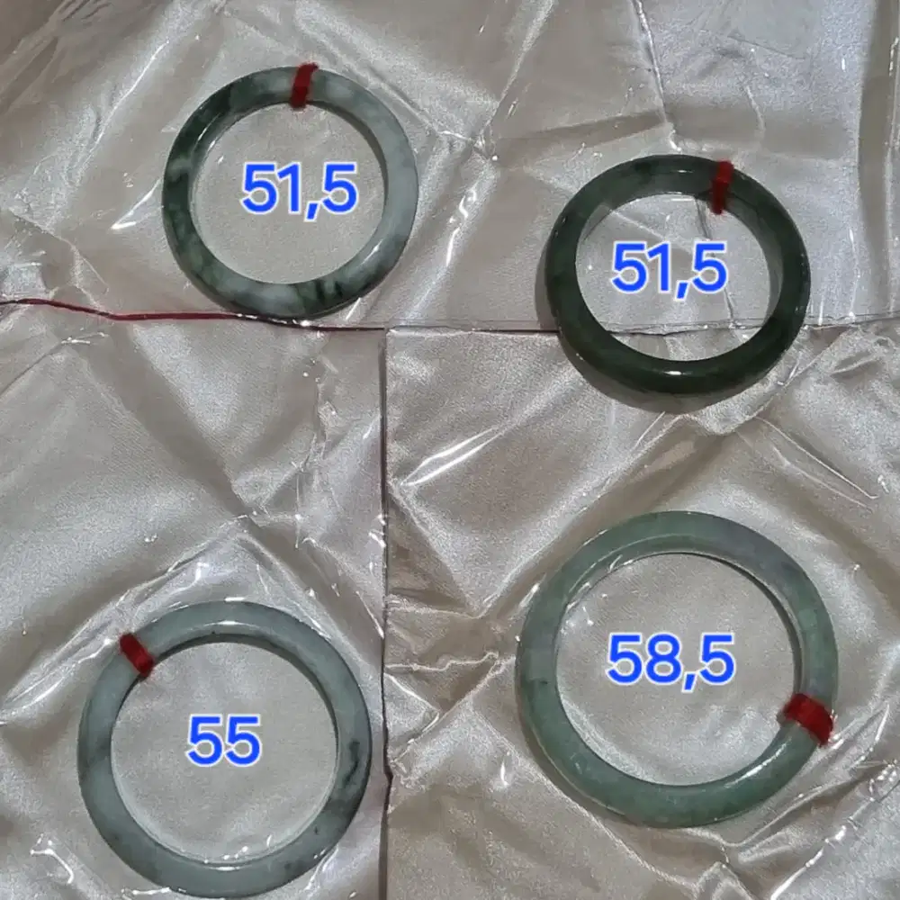 Gelang bangle batu giok burma. Perfect dan imperfet non serti