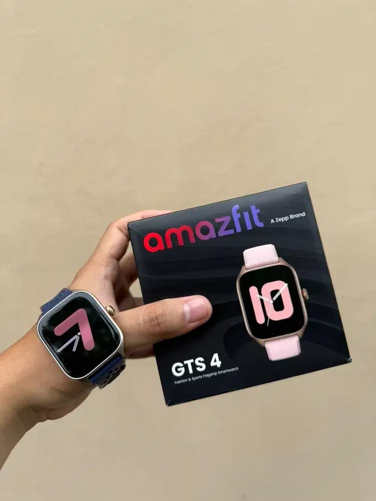 Smartwatch Amazfit Gts 4 Warna Pink AMOLED