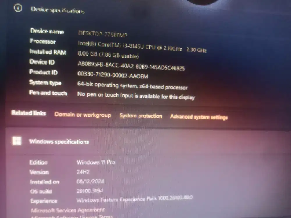 DESKTOP AIO DELL 3280 DDR4 CORE I3 GEN8