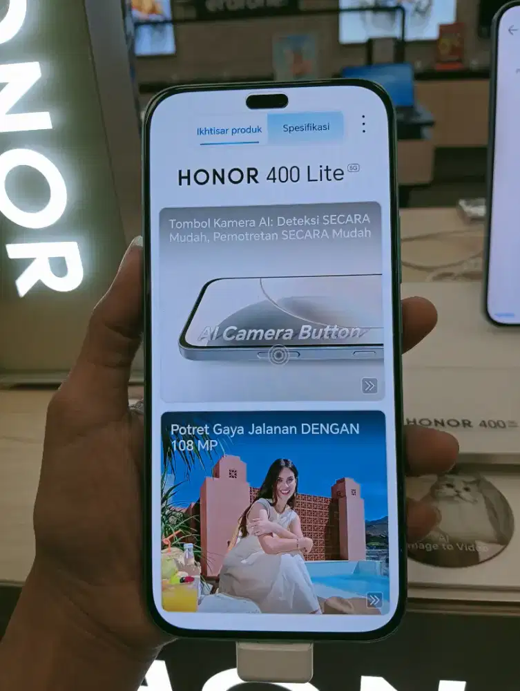 HONOR 400 LITE 5G SPEK IPHONE