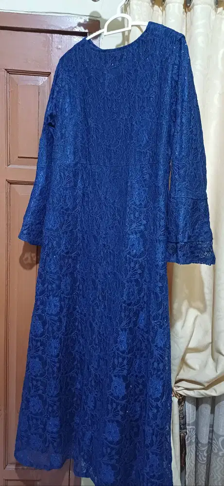 Gamis brukat biru