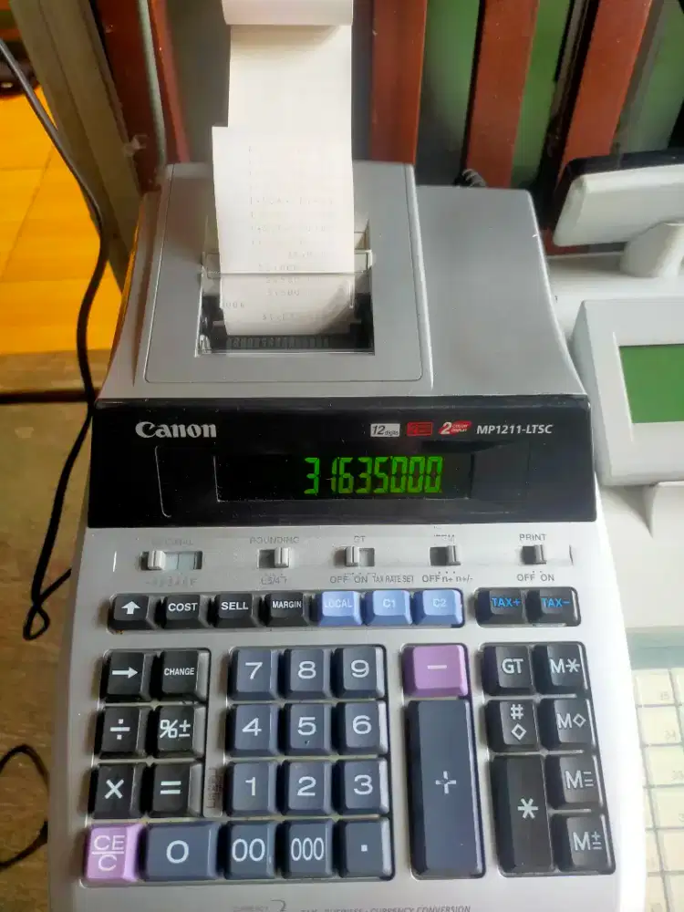 Mesin hitung kasir Canon calculator peintt
